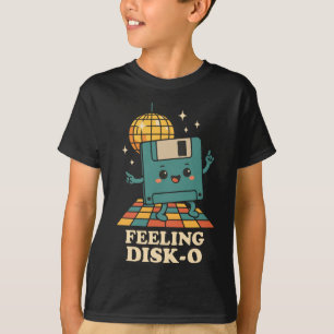 Retro Kawaii Floppy Disk Retro Tech Joke 80s 90s D T-Shirt