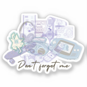 Retro Kawaii Nostalgia – Custom-Cut Vinyl Sticker