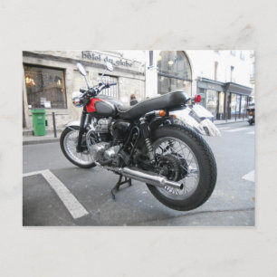 Retro Kawasaki W650 Postcard