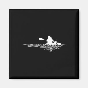 Retro Kayak Boat Lover Canoeing Kayaking Paddling Magnet