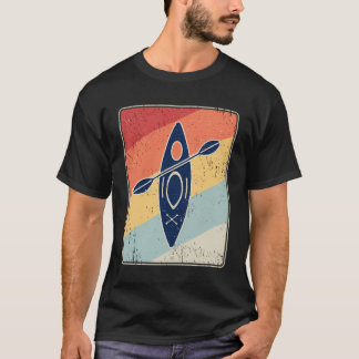 Retro Kayak Hoodie Vintage Kayaking Distressed Gif T-Shirt