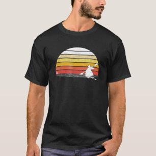 Retro Kayak Silhouette Kayaker Gift Vintage Kayaki T-Shirt