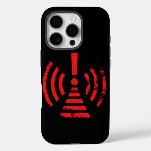 Retro Keep Back Energy Warning Symbol iPhone 16 Pro Case