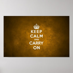 Retro Keep Calm Poster