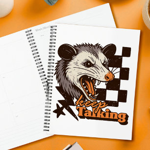Retro Keep Talking Feral Possum: Angry Wild Animal Planner