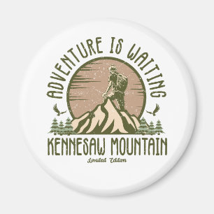 Retro Kennesaw Mountain Hike  Magnet