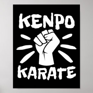 Retro Kenpo Karate Kempo Karate Martial Arts  Poster