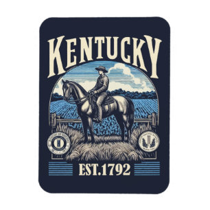Retro Kentucky Magnet