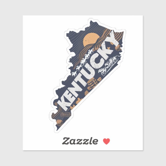 Retro Kentucky State (Sheet)