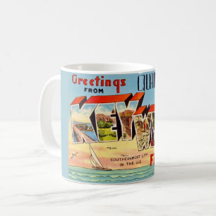 Retro Key West Greeting Coffee Mug
