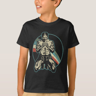 Retro Kickboxing Martial Art And Kickboxing Lovers T-Shirt