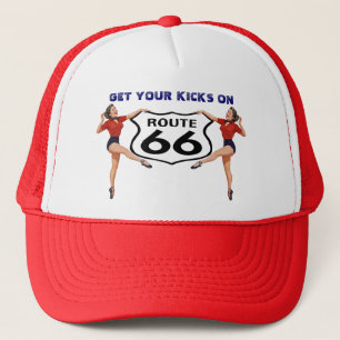 RETRO "KICKS" HAT ~ GET YOUR KICKS ON ROUTE 66