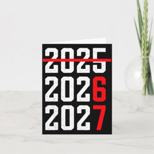 Retro Kids Funny Happy New Year 2026 2027 67 Meme Card