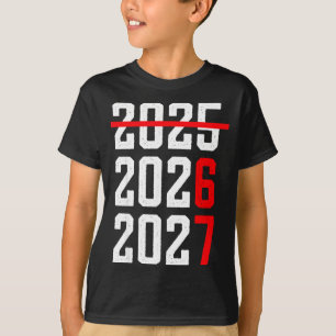 Retro Kids Funny Happy New Year 2026 2027 67 Meme  T-Shirt