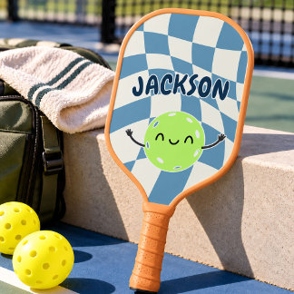 Retro Kids Pickleball Custom Name & Nickname Paddle