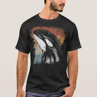 Retro Killer Whale  T-Shirt