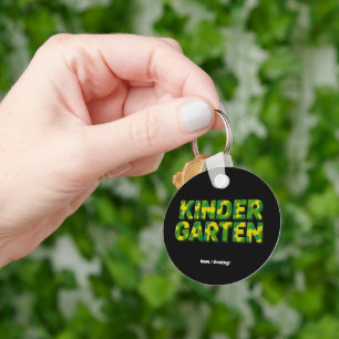 Retro Kindergarten Boys Teacher Camouflage Funny Key Ring
