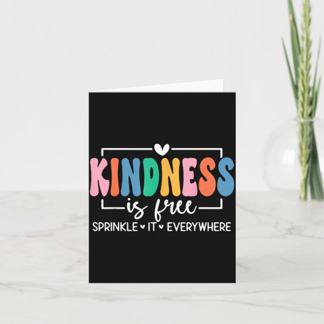 Retro Kindness is Sprinkle It Everywhere Vintage Card (Front)