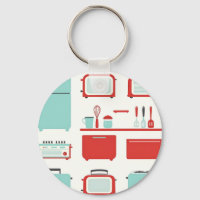 Retro Kitchen Appliances Pattern