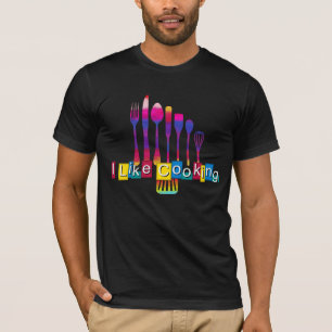 Retro Kitchen Cooking (I Like Cooking) T-Shirt