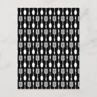 Retro Kitchen Cooking Utensils Pattern