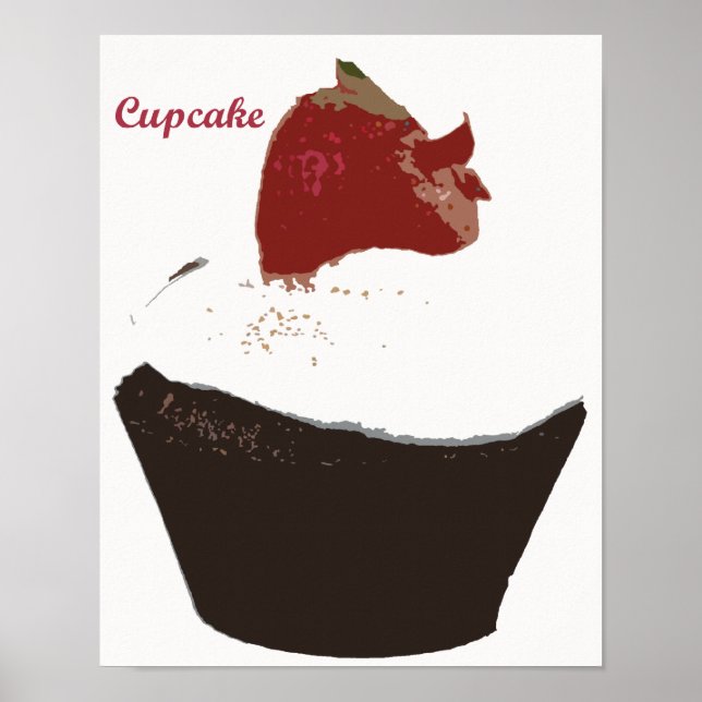 Retro Kitchen - Cupcake Poster (Front)