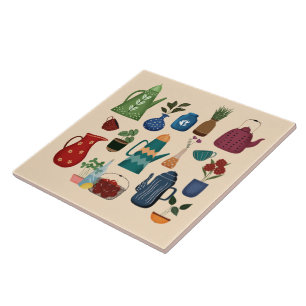 Retro Kitchen Essentials Tile