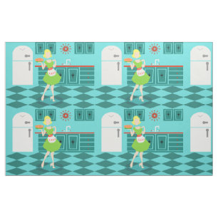 Retro Kitchen Fabric