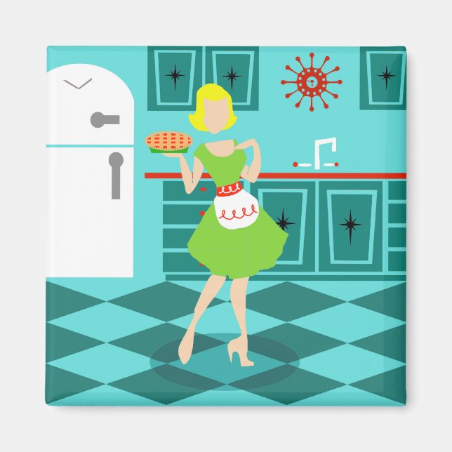 Retro Kitchen Magnet (Front)