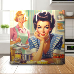 Retro Kitchen Painting Tile