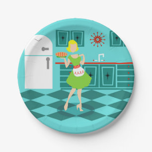 Retro Kitchen Paper Plates