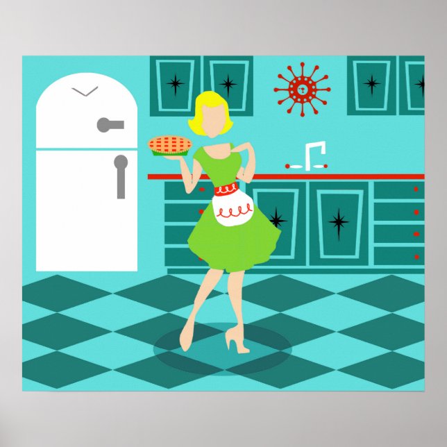 Retro Kitchen Poster (Front)