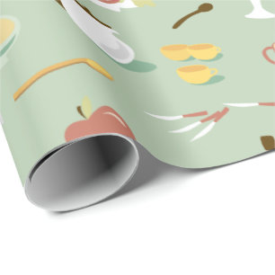 Retro Kitchen Wrapping Paper