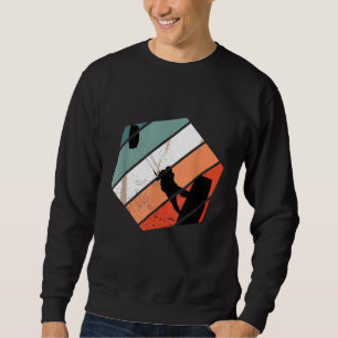 Retro Kite Surfing Kiteboard Kitesurfer Surfer Sum Sweatshirt