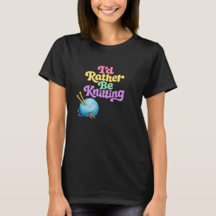 Retro Knitting Style T-Shirt