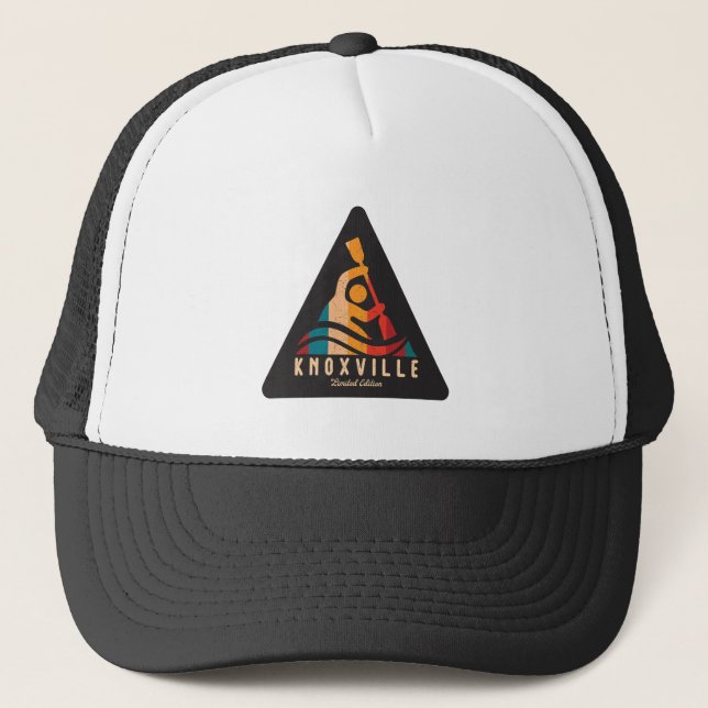 Retro Knoxville Kayaking Trucker Hat (Front)