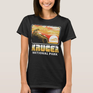Retro Kruger National Park Leopard Vintage 80s Sou T-Shirt