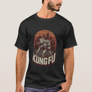 Retro Kung Fu Martial Arts Vintage Style T-Shirt