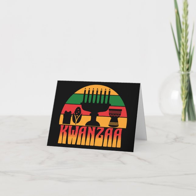 Retro Kwanzaa Card (Front)