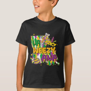 Retro La Weezy Ana Happy Mardi Gras Louisiana New T-Shirt
