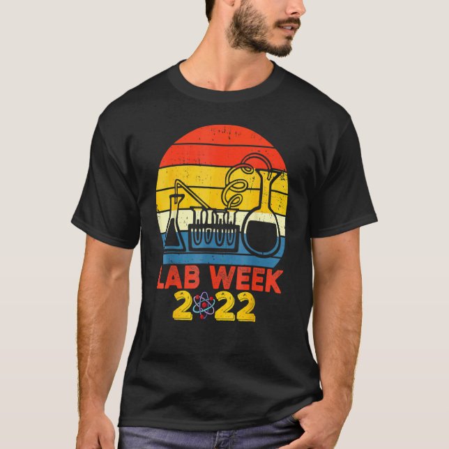 Retro Lab Week 2022 Laboratory Tech  Technologist T-Shirt (Front)
