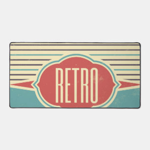 Retro Label Designer Desk Mat