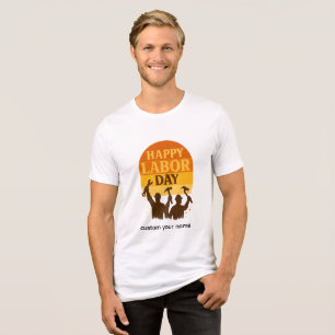 Retro Labour Day Vibe Tri-Blend Shirt
