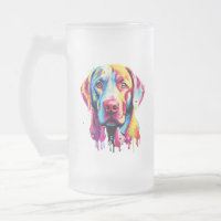 Retro Labrador Retriever Pop Art Colourful Dog