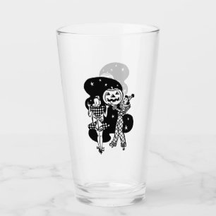 Retro Ladies with Pumpkin Glass