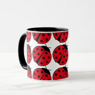 Retro Ladybug pattern Mug