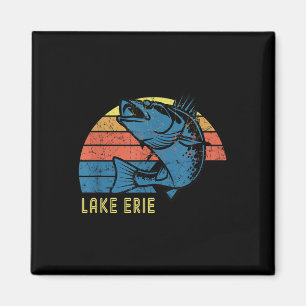 Retro Lake Erie Walleye Fishing Shirt Lake Erie So Magnet