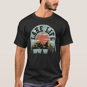 Retro Lake Life Outfit Lake Weekend Trip T-Shirt