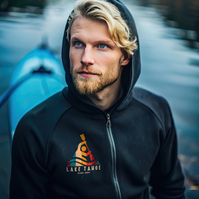 Retro Lake Tahoe Kayaking Hoodie (Creator Uploaded)