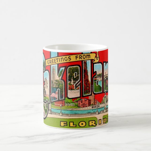 Retro Lakeland Florida Coffee Mug (Center)